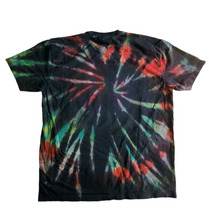 Load image into Gallery viewer, Reverse orange and green swirl glow in the dark Jack-o-lantern size adult XXL
