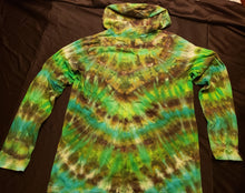 Load image into Gallery viewer, Wavy tie dye Long Sleeve Hooded T-Shirt Adult Large

 
