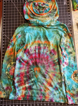 Load image into Gallery viewer, Psychedelic designs Lightweight Long Sleeve Hooded T-Shirt  Small
