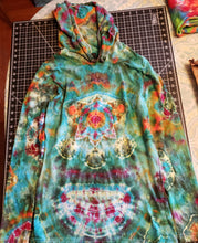 Load image into Gallery viewer, Psychedelic designs Lightweight Long Sleeve Hooded T-Shirt  Small
