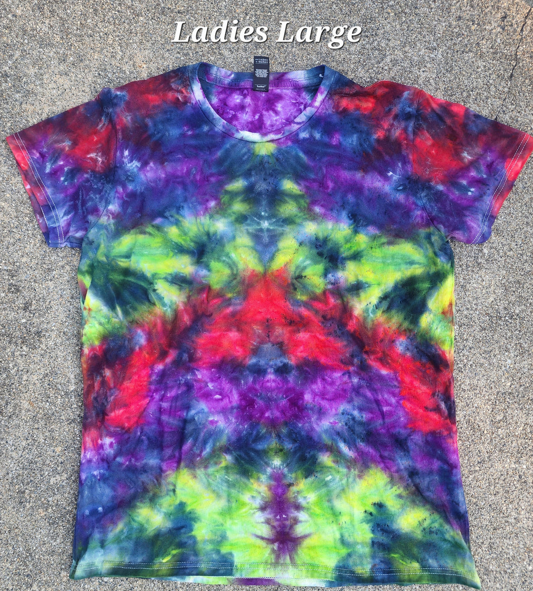 Scrunch Short Sleeve Tshirt Size Ladies Large