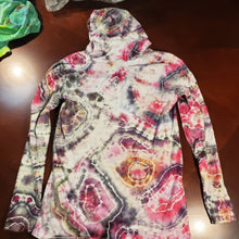 Load image into Gallery viewer, Pink and Raven Geode Long Sleeve Hooded T-Shirt Adult Small
