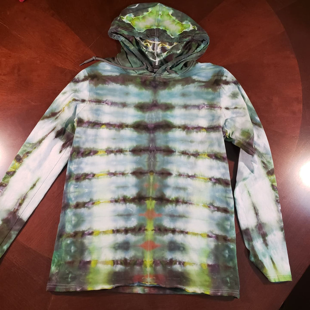 Spine with mandala Lightweight Long Sleeve Hooded T-Shirt Adult Medium